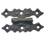 Fixport Antika Tarz Dekoratif Pirinç Yıldız Menteşe - 63x36 mm, Oksit