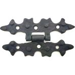 Fixport Antika Tarz Dekoratif Pirinç Yıldız Menteşe - 84x44 mm, Oksit