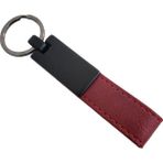 Fixport Deri Anahtarlık Bordo