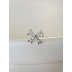 Fiyonk Kurdela Model Kıkırdak Piercing Tragus Helix Silver Gümüş Renk Küpe