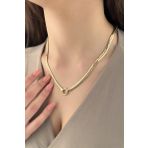 Fiyonk Kuyumculuk 14 Ayar 5.10 mm Altın İtalyan Balıksırtı Kolye