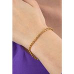 Fiyonk Kuyumculuk 14 Ayar Altın Burgu Halat Bileklik 3.25 mm