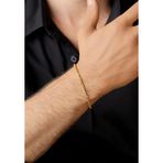 Fiyonk Kuyumculuk 14 Ayar Altın Burgu Halat Zincir Erkek Bileklik 2.65 mm
