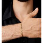 Fiyonk Kuyumculuk 14 Ayar Altın Burgu Halat Zincir Erkek Bileklik 4.40 mm