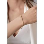 Fiyonk Kuyumculuk 14 Ayar Altın Işıltılı Burgu Halat Zincir Bileklik 2.50 mm - 19 cm - Sarı - Altın