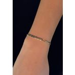 Fiyonk Kuyumculuk 14 Ayar Altın Sarı Renk Modern Kadın Bileklik - Şık Ve Zarif Tasarım - 18 Cm Ve 20 Cm