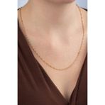 Fiyonk Kuyumculuk 14 Ayar Altın Singapur Zincir Kolye 1.40 mm - Sarı - 70 cm