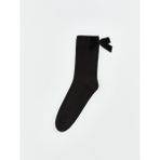 Fiyonklu Kadın Soket Çorap (W5) - Standart - Black