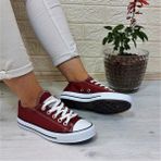 Fiyra 554 Bordo Kisa Unisex Sneaker Keten Spor Ayakkabi