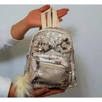 Fiyra Crn Krem Pullu Kız Çocuk Sırt Çantası (16Cmx20cmx10cm)