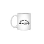 Fizello Boston Terrier Mom Beyaz Kupa, 330 ml, Seramik