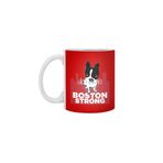 Fizello Boston Terrier Strong Beyaz Kupa, 330 ml, Seramik