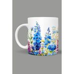 Fizello Çiçek Temalı Kupa, 330 ml, Beyaz, Seramik FIZELLO-MUG-094-wt-floral