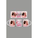 Fizello Kız Kardeş Temalı Kupa, 330 ml, Beyaz, Seramik FIZELLO-MUG-sister-13