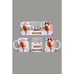 Fizello Kız Kardeş Temalı Kupa, 330 ml, Beyaz, Seramik FIZELLO-MUG-sister-19
