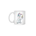 Fizello Rabbit As Doctor At Vaccination With Syringe Beyaz Kupa, 330 ml