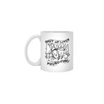 Fizello Shut Up Liver You're Fine Vintage Funny Drinking Beyaz Kupa, 330 ml