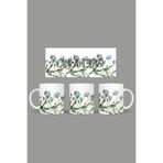 Fizello Yabani Çiçekler Temalı Kupa, 330 ml, Beyaz, Seramik FIZELLO-MUG-wildflower-11