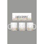 Fizello Yabani Çiçekler Temalı Kupa, 330 ml, Beyaz, Seramik FIZELLO-MUG-wildflower-17 FIZELLO-MUG-wildflower-17