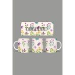 Fizello Yabani Çiçekler Temalı Kupa, 330 ml, Beyaz, Seramik FIZELLO-MUG-wildflower-34