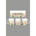 Fizello Yabani Çiçekler Temalı Kupa, 330 ml, Beyaz, Seramik FIZELLO-MUG-wildflower-3