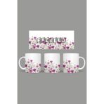 Fizello Yabani Çiçekler Temalı Kupa, 330 ml, Beyaz, Seramik FIZELLO-MUG-wildflower-44
