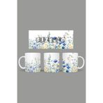 Fizello Yabani Çiçekler Temalı Kupa, 330 ml, Beyaz, Seramik FIZELLO-MUG-wildflower-55