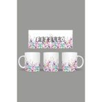 Fizello Yabani Çiçekler Temalı Kupa, 330 ml, Beyaz, Seramik FIZELLO-MUG-wildflower-8