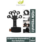 Fizik Tedavi Spor Parmak El Bilek Kol Güçlendirci Kas Geliştirici Kavrama Silikon Örümcek Lastik - Tek Ebat
