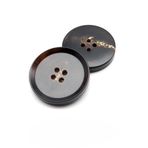 FJISD 10 adet 15-28MM koyu kahve çiçek 4 göz düğmesi gerçek boynuz düğmeleri ceket gömlek gerçek manda boynuz Blazer düğmeleri takım elbise düğmeleri erkekler/kadınlar için