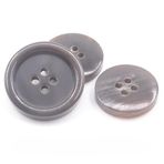 FJISD 15-28MM 30 adet LargeDark kahve 4 göz düğmesi gerçek boynuz düğmeleri ceket gömlek gerçek manda boynuz Blazer düğmeler takım elbise düğmeleri erkekler/kadınlar için