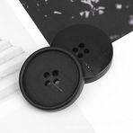 FJISD 20 adet 15-25MM kahverengi kahve 4 göz düğmesi gerçek boynuz düğmeleri ceket gömlek gerçek manda boynuz Blazer düğmeleri takım elbise düğmeleri erkekler/kadınlar için