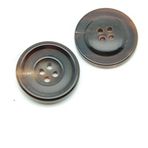 FJISD 20 adet 15-28MM desenli mat 4 göz düğmesi gerçek boynuz düğmeleri ceket gömlek gerçek manda boynuz Blazer düğmeleri takım elbise düğmeleri erkekler/kadınlar için