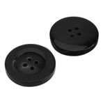 FJISD 30 adet 15-28 MM Siyah/Kahverengi 4 Göz Düğmeli Gerçek Boynuz Düğmeli Ceket Gömlek Gerçek Manda Boynuzu Blazer Düğmeler Takım Düğmeleri Erkek/Kadın için-15