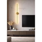 FK DESİGN Modern Dekoratif Led Duvar Aplik 70 Cm Günışığı ESKİTME 1 Adet ( PİLLİ )