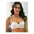fk lıngerıe 432 Straplez Içi Boş Balenli Sütyen Fk Beyaz