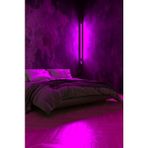 FKLIGHT Uzaktan Kumandalı Köşe Rgb LED Abajur Aplik Gece Lambası Kumandalı 120 cm - Siyah