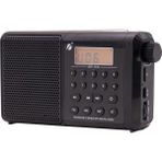 Flagen Dijital Ekranlı Saatli Manuel Kanal Arama & Kayıt Özellikli Fm Radyo Bluetooth Hoparlör - Siyah