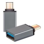 Flagen Lux Apple MacBook Air M1 USB To Type-C Otg Dönüştürücü Çevirici - Koyu Gri