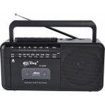 Flagen Retro Taşınabilir Kaset Çalar + Fm/am/sw Radyo Bluetooth & USB Mp3 Çalar Müzik Çalar Ses Sistemi - Siyah