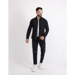 Flam Keten Rahat Kesim Günlük Erkek Gömlek - 2XL - Siyah