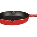 Flame 27 cm Saplı Kırmızı Düz Tava