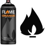 Flame 5710334 N:901 Thick Black Orange 400 ml Sprey Boya
