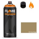Flame Orange 734 Grey Beige 400 ml Sprey Boya