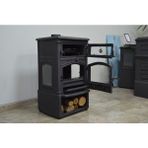 Flame Stove Flame STOVEFS-011 Yk St Sirius Maxi 3 Camlı Kuzineli Yan Kapaklı Odunluklu Döküm Soba