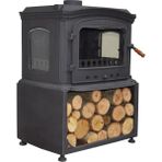 Flame Stove FS-032 Yk St Altara Lüx 3 Camlı Yan Kapaklı Odunluklu Şömine