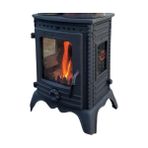 Flame Stove FS-052 Minör Lüx3 Camlı Pik Döküm Sömine Soba