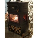 Flame Stove Fs-34 Ykst 3 Camlı Yan Kapaklı Kuzineli Odun Hazneli Pik Döküm Soba