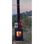 Flame Stove Minör Lüx 3 Camlı Şömine Döküm Soba Fs-052