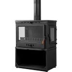 Flame Stove Retro Lüx Yk Style 3 Camlı Yan Kapaklı Odunluklu Şömine FS-042YK-ST